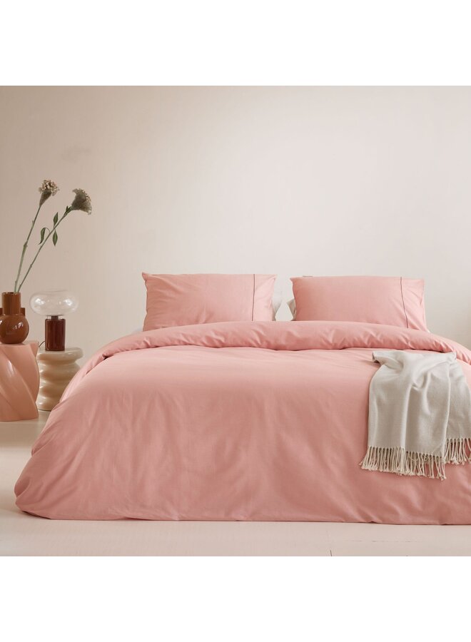 Walra Dekbedovertrek Remade Uni Essence Roze - Recycled Katoen