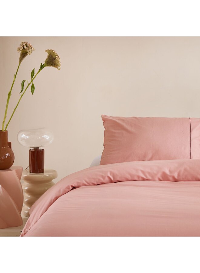 Walra Dekbedovertrek Remade Uni Essence Roze - Recycled Katoen