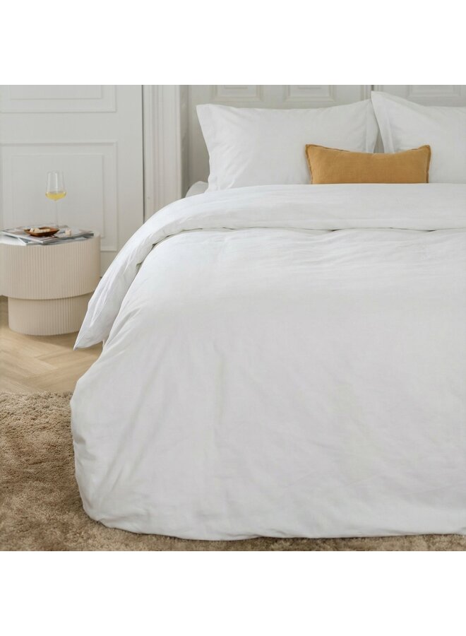 Walra Dekbedovertrek Forever Cotton Wit - Percale Katoen