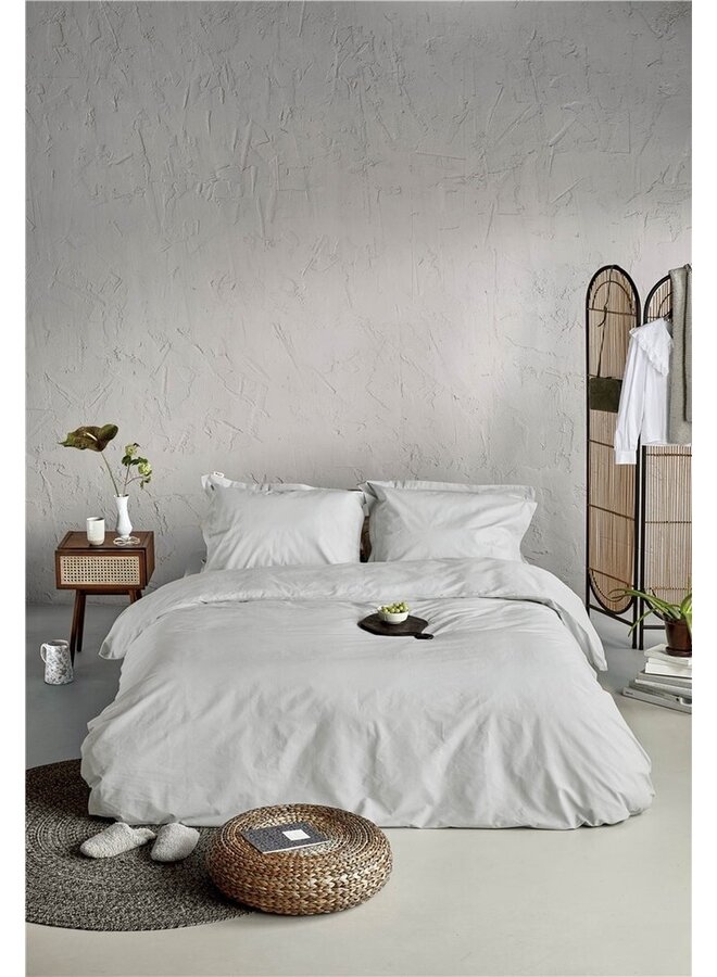 Walra Dekbedovertrek Forever Cotton Lichtgrijs - Percale Katoen