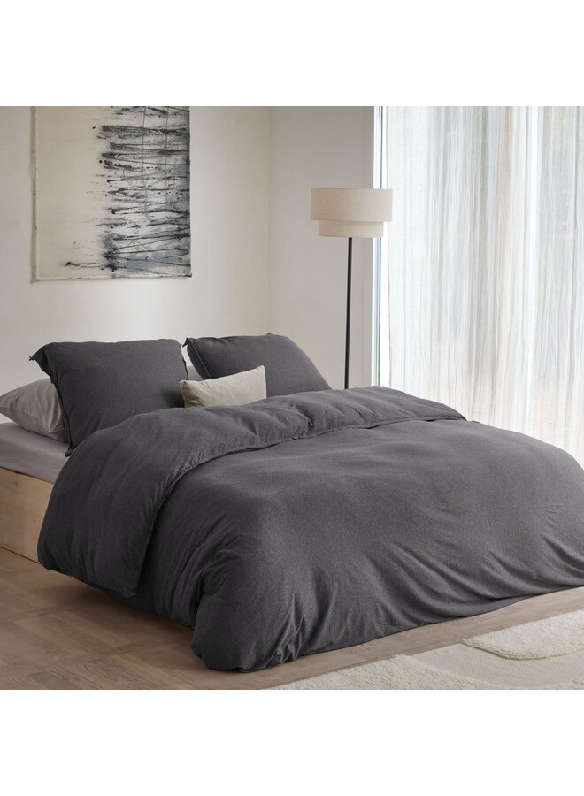 Walra Dekbedovertrek Soft & Comfort Antraciet - Jersey Katoen