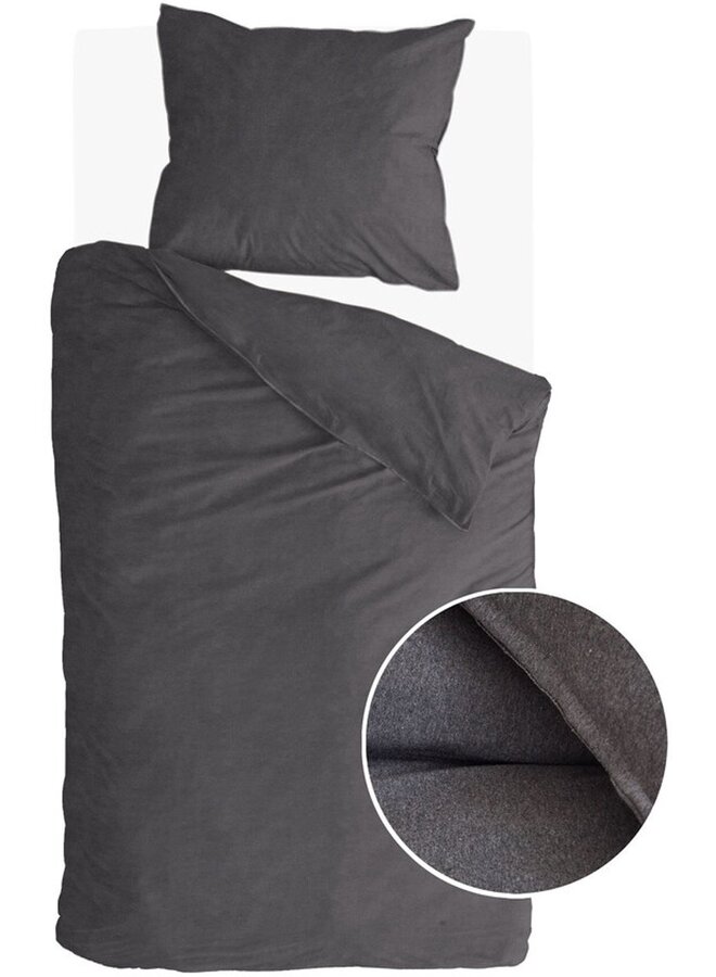 Walra Dekbedovertrek Soft & Comfort Antraciet - Jersey Katoen