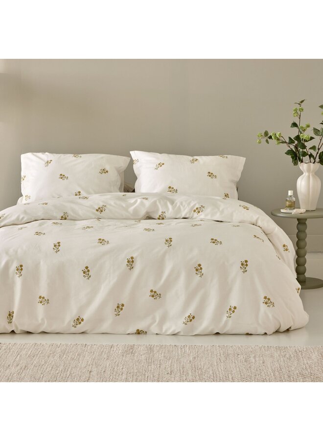 Walra Dekbedovertrek Sunset Blossom Creme - Gerecycled Katoen