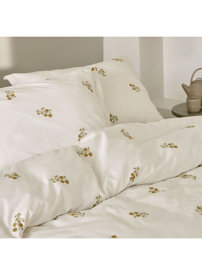 Walra Dekbedovertrek Sunset Blossom Creme - Gerecycled Katoen