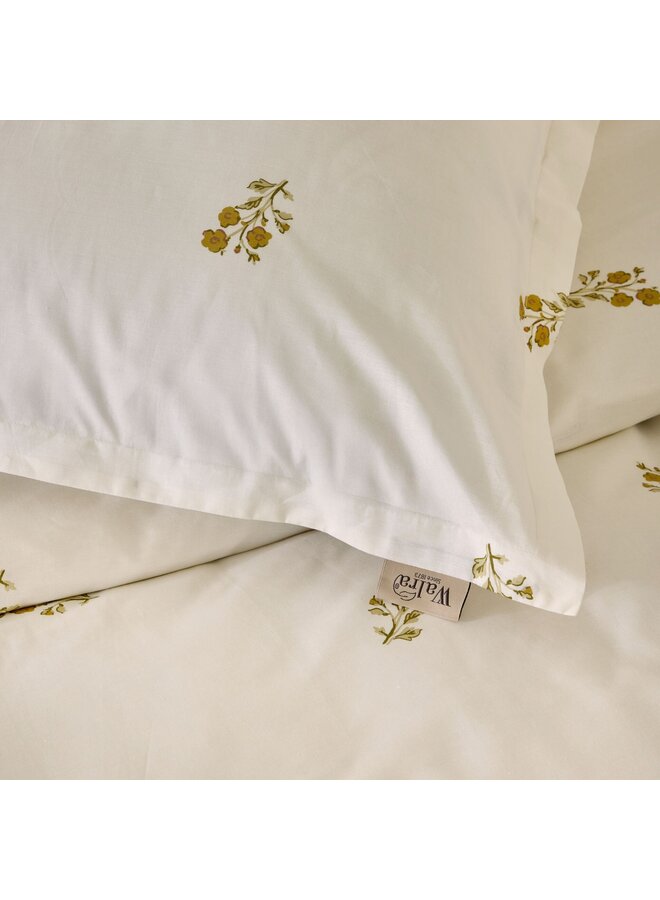 Walra Dekbedovertrek Sunset Blossom Creme - Gerecycled Katoen