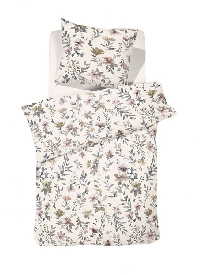 Cinderella Dekbedovertrek Botanica Beige - Flanel