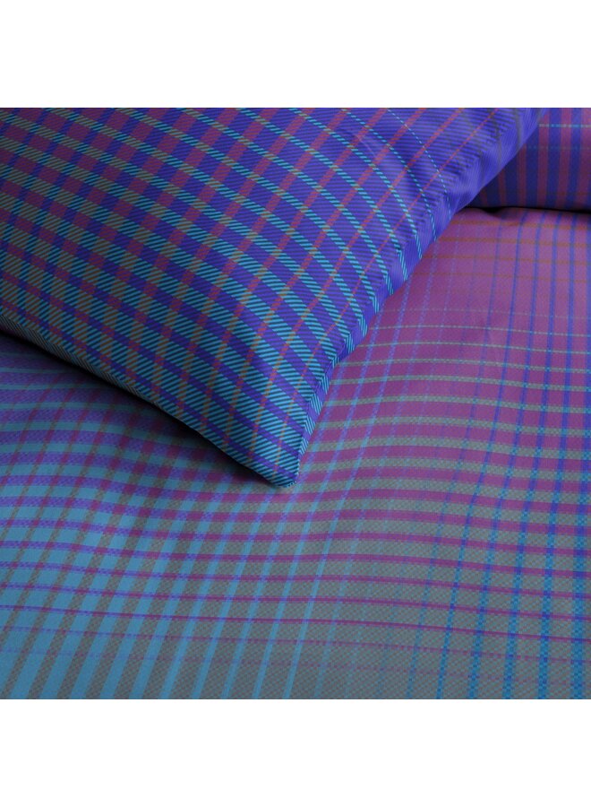 Damai Dekbedovertrek Rainbow Blauw - Katoensatijn