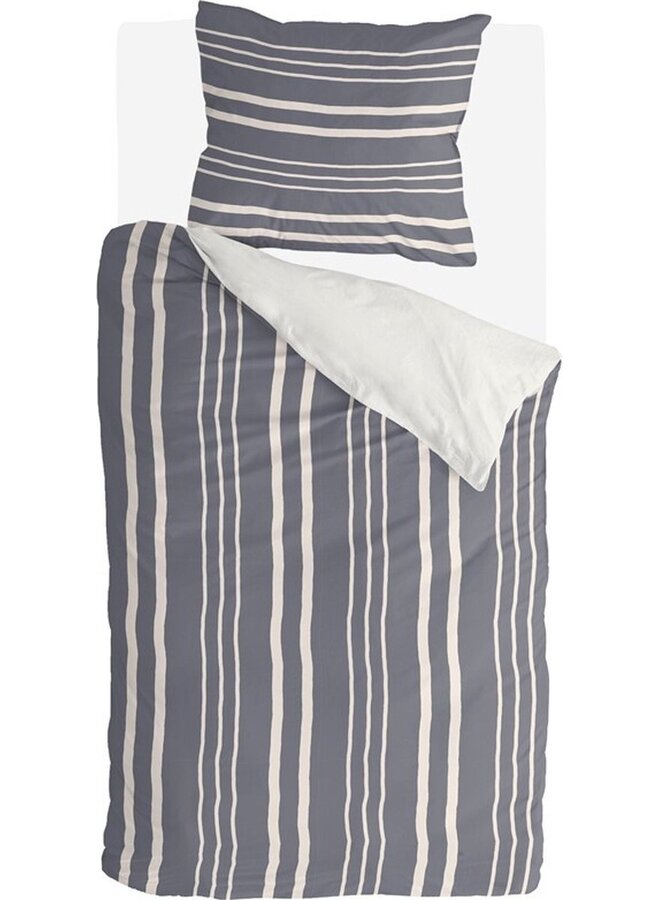 Byrklund Dekbedovertrek Steady Stripes Blauw - Katoen
