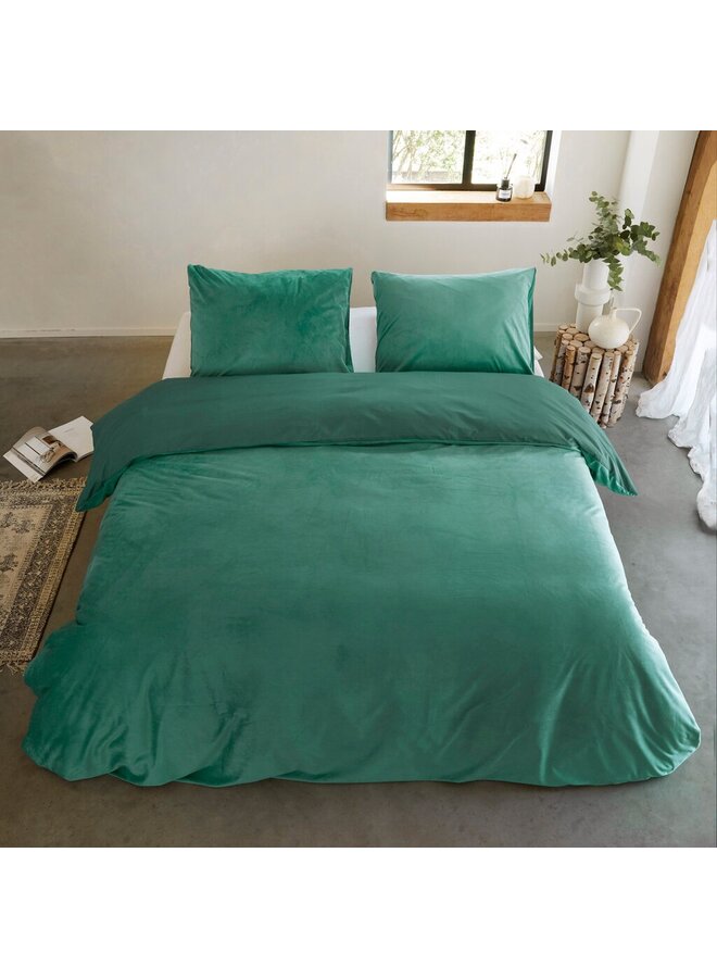 Byrklund Dekbedovertrek Go Velvet Groen - Velvet