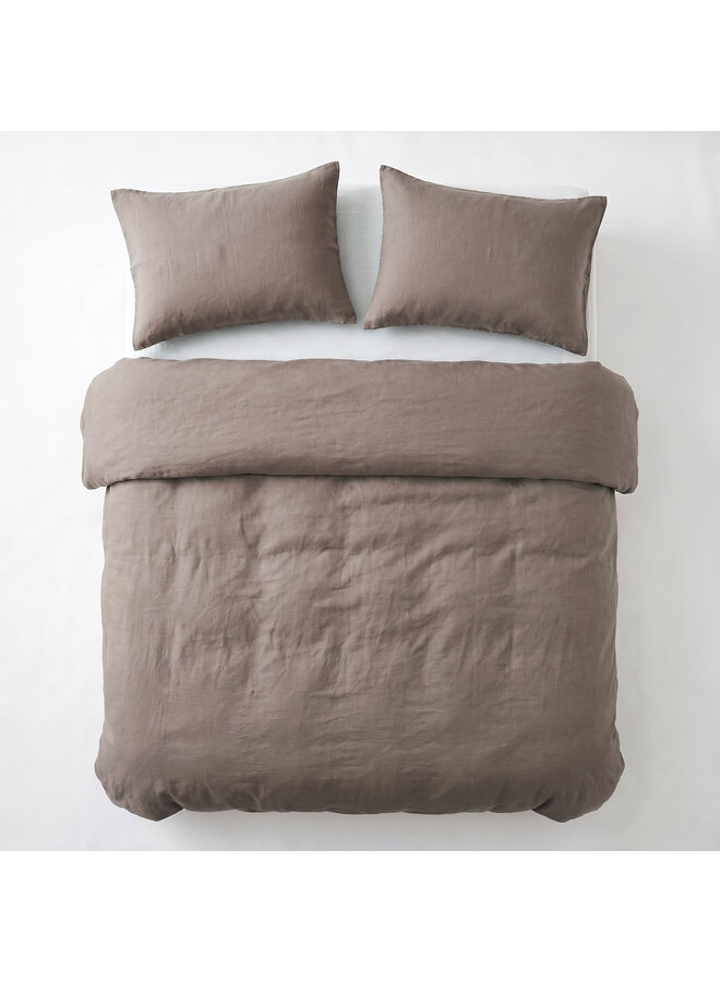 Dekbedovertrek Stone Washed Taupe - Katoen