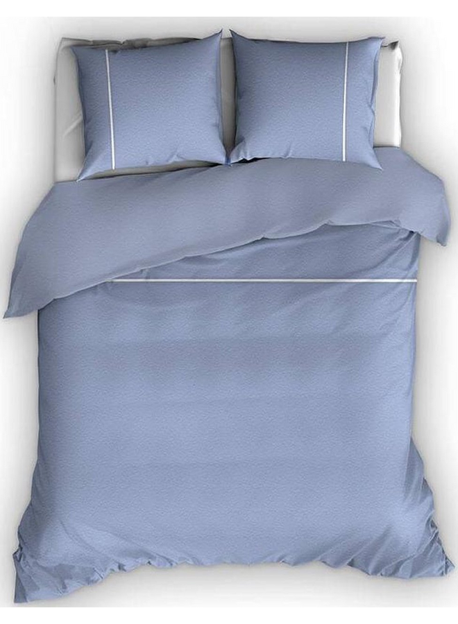Dekbedovertrek Duchesse Blauw/Wit - Flanel