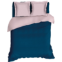 Romanette Dekbedovertrek Comtesse Uni Teal/Roze - Flanel