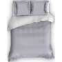 Romanette Dekbedovertrek Comtesse Uni Grijs/Wit - Flanel