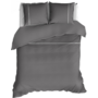 Romanette Dekbedovertrek Duchesse Antraciet/Wit - Flanel