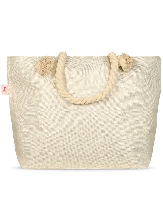 HIP Strandtas/Handtas Olinga Grijs - Polyester