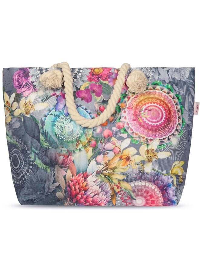 HIP Strandtas/Handtas Olinga Grijs - Polyester