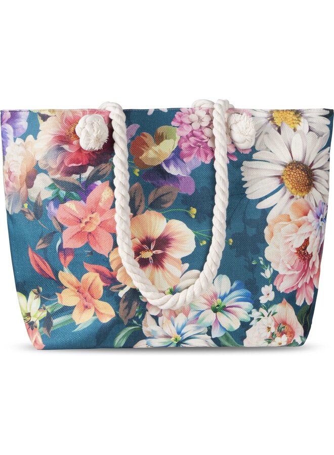 Strandtas/Handtas Novara Petrol - Polyester