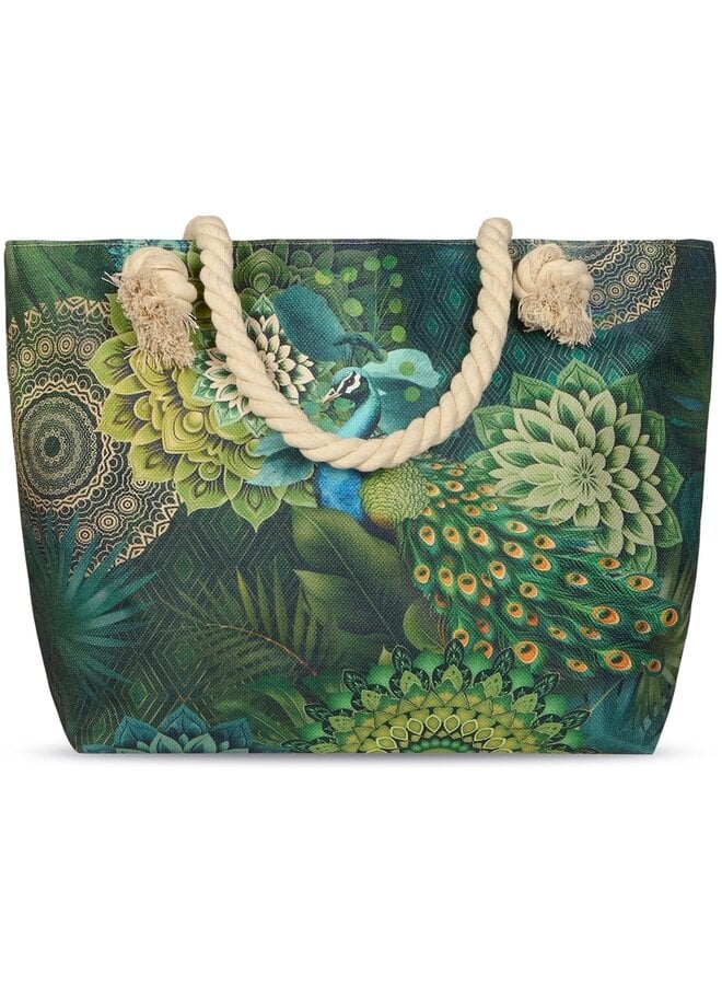 Strandtas/Handtas Agatha Groen - Polyester