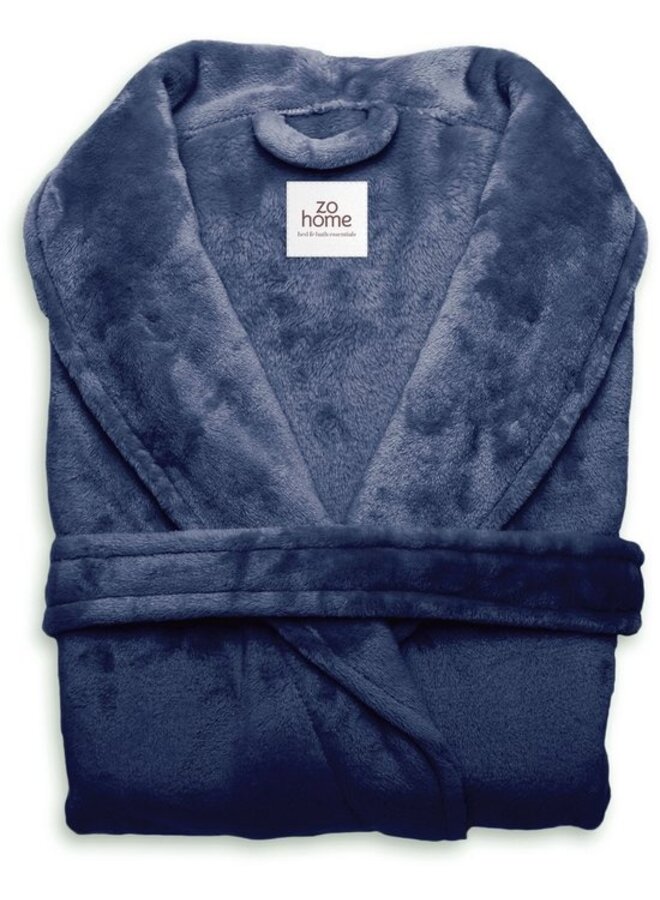 ZO! Home Badjas Cara Navy - Polyester