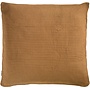 Heckett & Lane Kussenslopen Wafel Cognac Bruin - Set Van 2 - Katoen