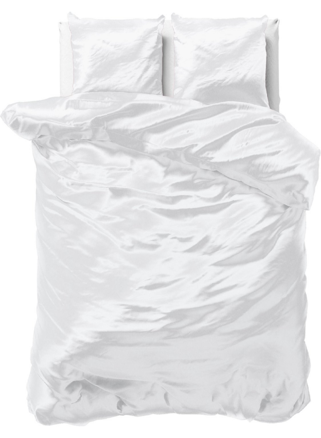 Sleeptime Dekbedovertrek Beauty Skin Care Uni Wit - Satijn