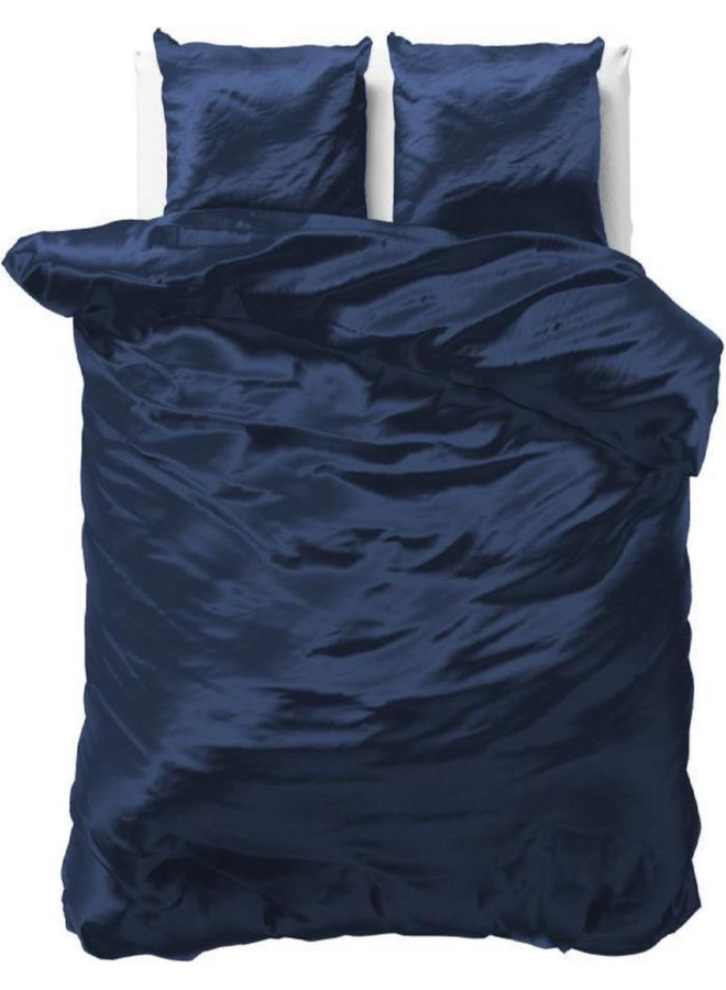 Sleeptime Dekbedovertrek Beauty Skin Care Uni Navy - Satijn