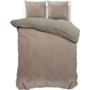 Sleeptime Dekbedovertrek Uni Taupe - Velvet
