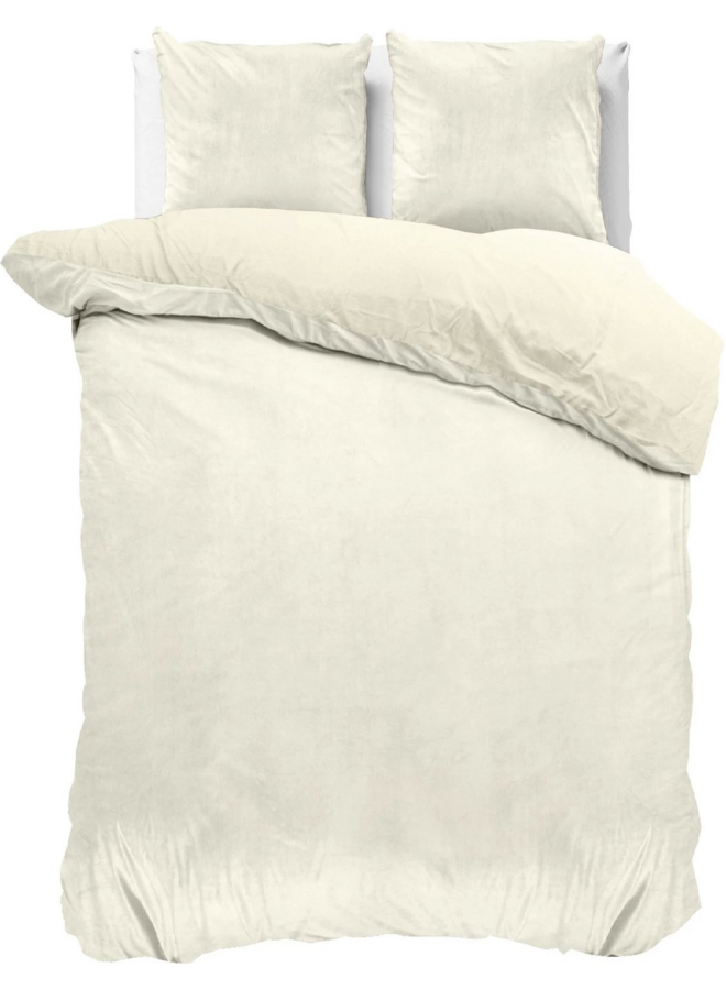 Dekbedovertrek Uni Creme - Velvet