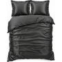 Sleeptime Dekbedovertrek Uni Glossy Antraciet - Satijn