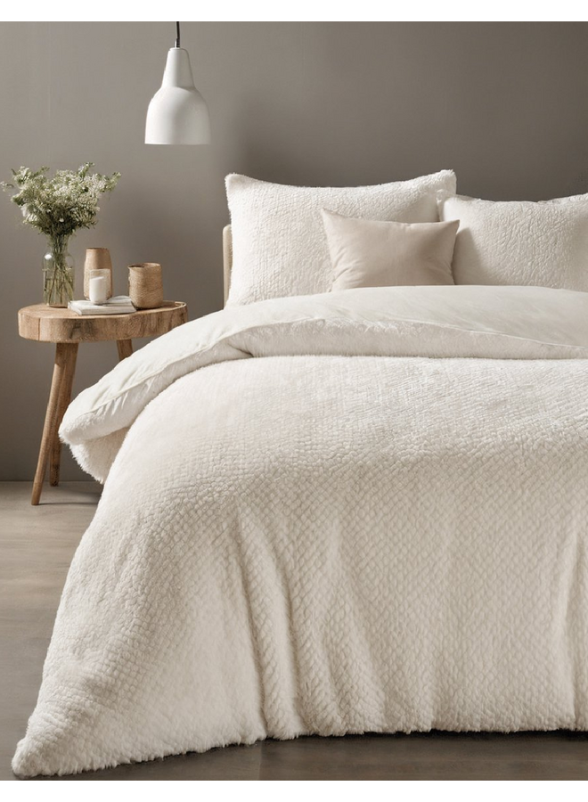 Sleeptime Dekbedovertrek Fur Creme - Teddystof