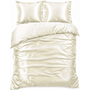 Sleeptime Dekbedovertrek Uni Glossy Creme - Satijn