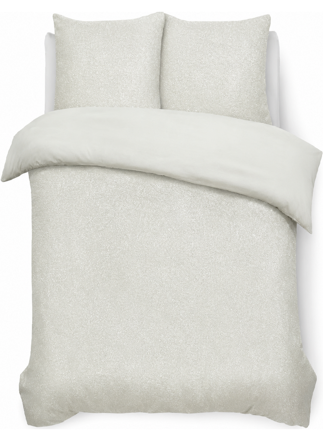 Dekbedovertrek Glamour Deco Foil Creme - Flanel Teddy Fleece