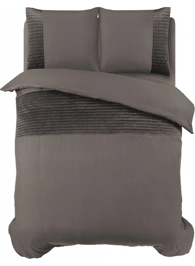 Velvet Band Dekbedovertrek Taupe - Microvezel