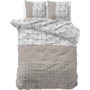 Sleeptime Dekbedovertrek Gino Taupe - Flanel