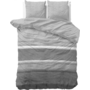 Sleeptime Dekbedovertrek Stone Stripe Grijs - Flanel