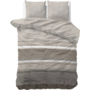 Sleeptime Dekbedovertrek Stone Stripe Taupe - Flanel
