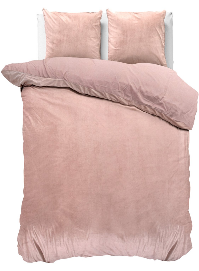 Dekbedovertrek Uni Roze - Velvet