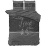 Sleeptime Dekbedovertrek Pure Love Grijs - Microvezel