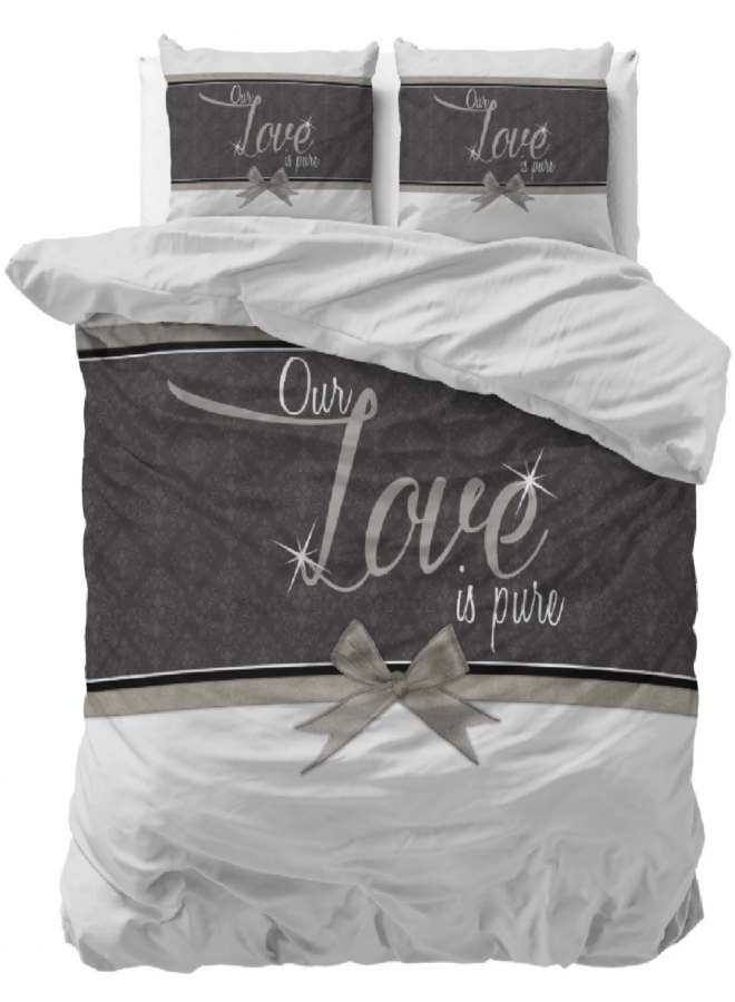 Sleeptime Dekbedovertrek Pure Love Wit - Microvezel