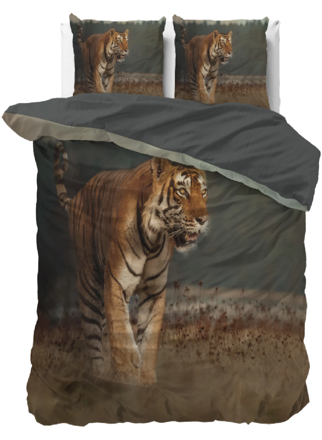 Dekbedovertrek Nature Tiger Taupe - Microvezel