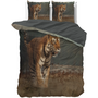 Sleeptime Dekbedovertrek Nature Tiger Taupe - Microvezel