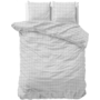 Sleeptime Dekbedovertrek Check It Grijs - Microvezel