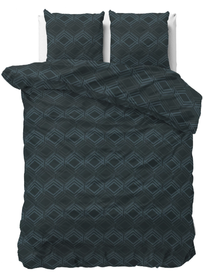 Dekbedovertrek Wavey Navy - Microvezel