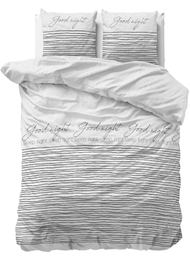 Sleeptime Dekbedovertrek Sleeptight 2 Wit - Microvezel