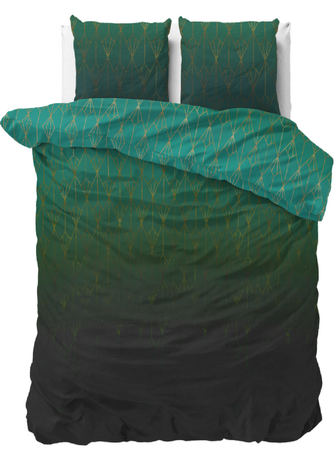 Sleeptime Dekbedovertrek Bowen Groen - Blended Katoen