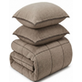 Sleeptime Dekbedovertrek Trim Taupe - Teddystof
