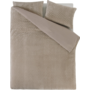 Sleeptime Dekbedovertrek Chevron Taupe - Teddystof