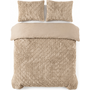 Sleeptime Dekbedovertrek Faux Fur Syon Taupe - Polyester