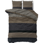Sleeptime Dekbedovertrek Ravon Taupe/Antraciet - Flanel