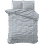 Sleeptime Dekbedovertrek Seva Blauw - Flanel